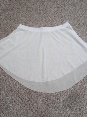 White  ballet skirt size small